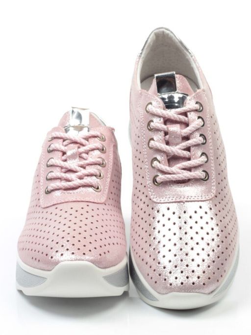 05-EDT60282-20B100M PINK Кроссовки женские (натуральная замша) - No name фото 13