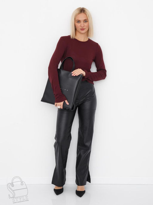 Сумка женская кожаная 1001L black Plina&Eiterou