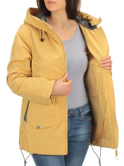 H9266 YELLOW Куртка демисезонная женская (100 гр. синтепон) - Фабричный китай фото 6