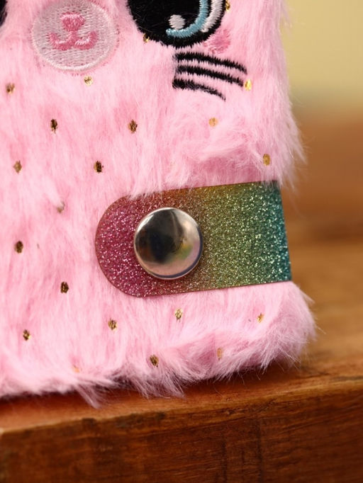 Блокнот плюшевый Cat, gently pink - I likegift фото 6