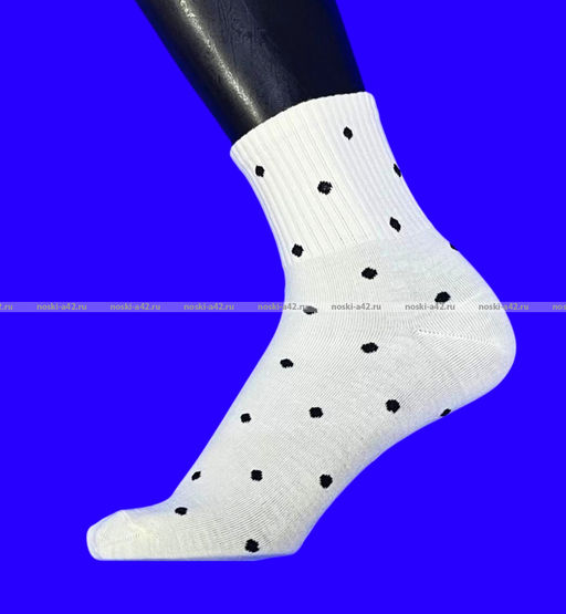 Цена за 10 пар. AMIGOBS носки женские цветные с принтом "Горошки" арт. 9517