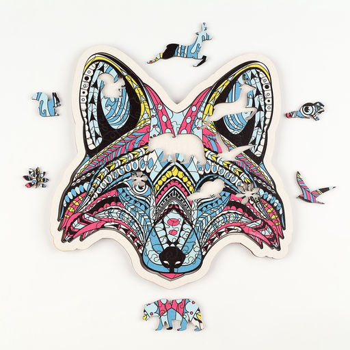 Пазл деревянный фигурный Енот, в раме - Puzzle фото 11