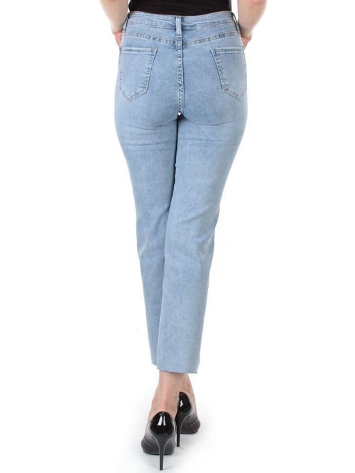 2351 BLUE Джинсы женские AMG JEANS (95% хлопок, 5% эластан)