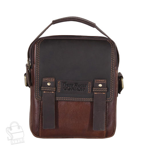 Сумка мужская кожаная 3012TR d.brown Tough Ryder