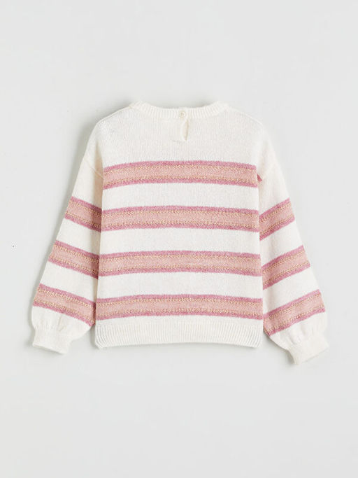 ?izgili K?z ?ocuk Triko Kazak