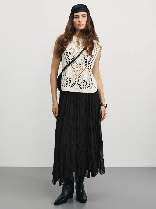 Юбка миди с асимметричным низом / Zarina