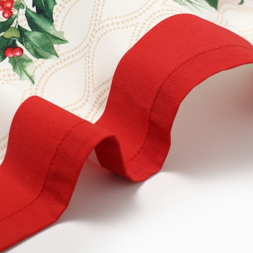 Набор новогодний Christmas wreath, скатерть 150×220 см ±3 см с ВГМО, салфетка 40×40 см-12 шт., 100% хлопок