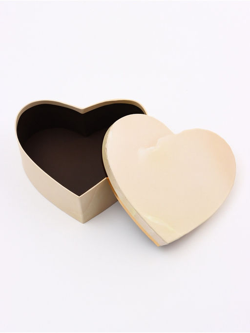 Набор подарочных коробок сердце 3 в 1, бежевый мрамор, 22?20?9; 18.5?17?7.5; 16?14?6 см