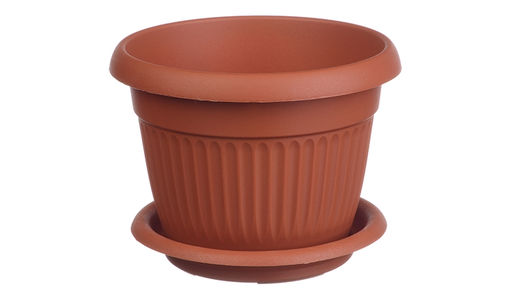 Кашпо ЛИВИЯ D240 мм 4,6 л с поддоном, арт. М3020