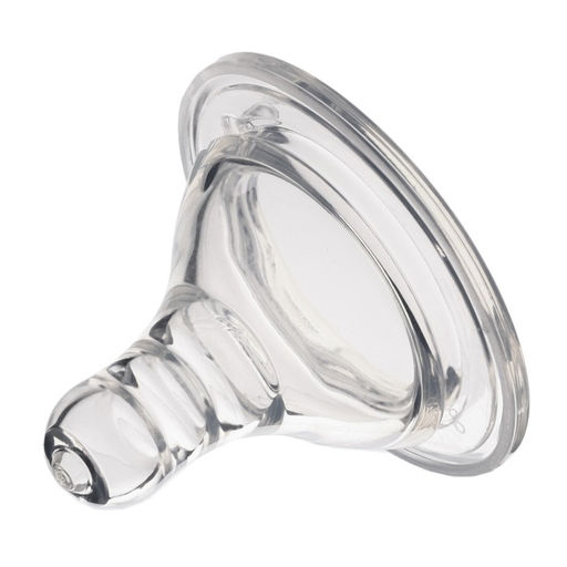 Соска на бутылочку M&B «Baby 1», антиколиковая, широкое горло Ø50 мм., от 3 мес., средний поток, 2 шт.