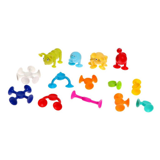 Мягкий конструктор детский Забавные присоски, 45 деталей - Simaland фото 2