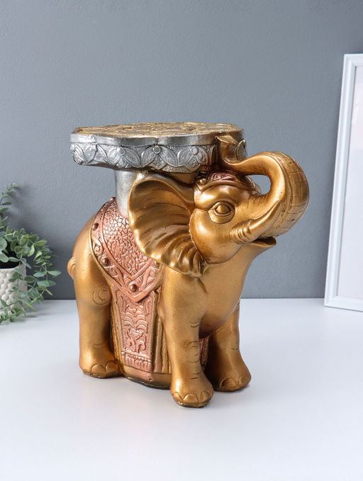 Фигура-подставка "Слон" бронза, 35х40х25 см