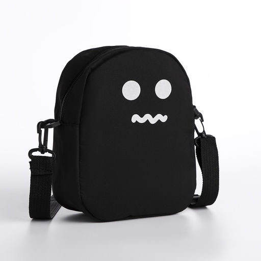 Сумка молодёжная на молнии, цвет чёрный - Simaland фото 3