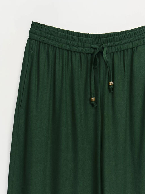 Льняные брюки с эластичным поясом - Zarina фото 3