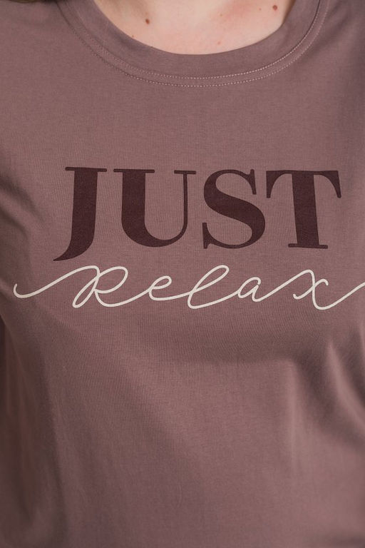 Пижама футболка и шорты М325294Пк коричневый - Елена фото 6