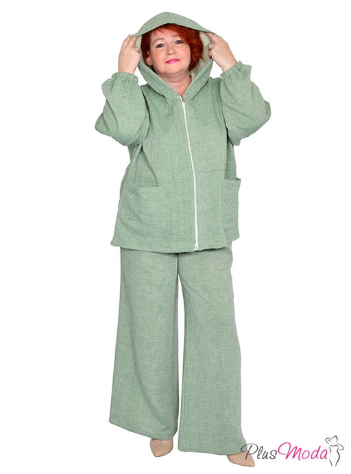 Парка Модель №1550 размеры 44-84 - Plusmoda фото 6