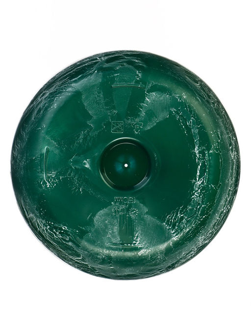 Кашпо для цветов «Микрит», 1 л, d=15 см, h=14 см, со вставкой, пластиковое, зелёное