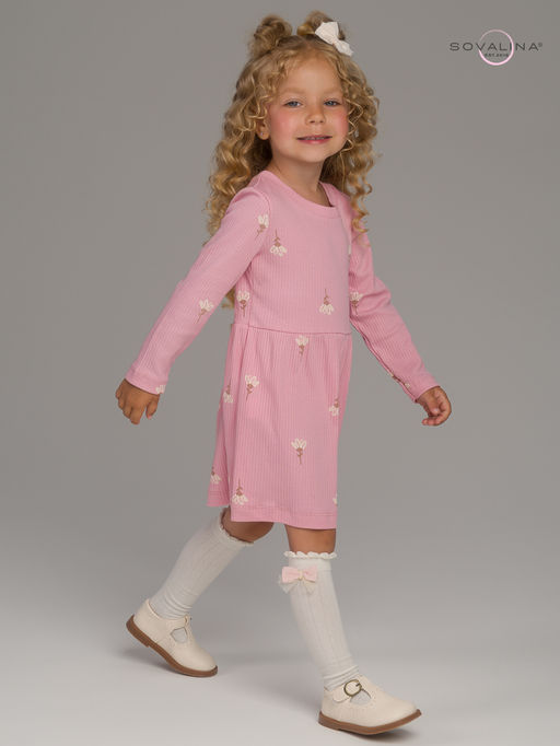 Платье Элла астра на пудре