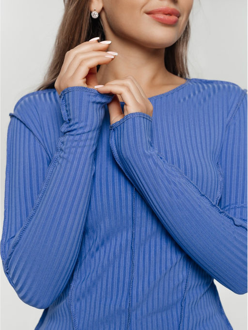 Лонгслив женский Эмма (лазурь)