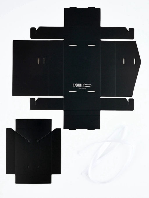 Цена за 5 шт. Коробка под бижутерию «Чёрная», 12×8.5×3 см
