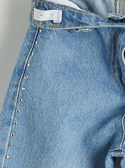 Beli Ayarlanabilir Lastikli K?z ?ocuk Jean Pantolon