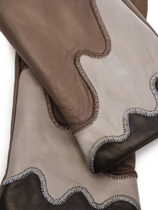 Перчатки женские ш+каш. IS01337 tiramisu/brownie - Eleganzza фото 3