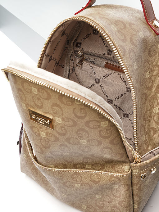 LACCOMA рюкзак AC7303-лагуна темно-бежевый эко кожа