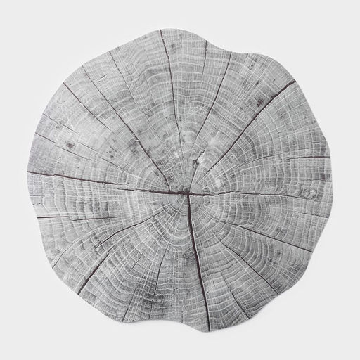 Цена за 12 шт. Салфетка сервировочная на стол «Спил», 38×39 см, серая