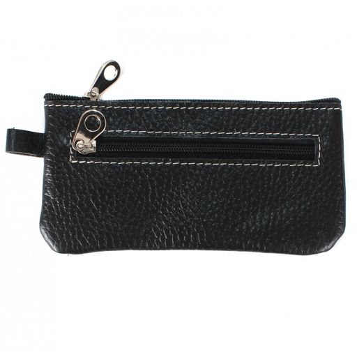Футляр для ключей Croco-кл-500 (на молнии) натуральная кожа черный флотер (40) 209457  фото 2