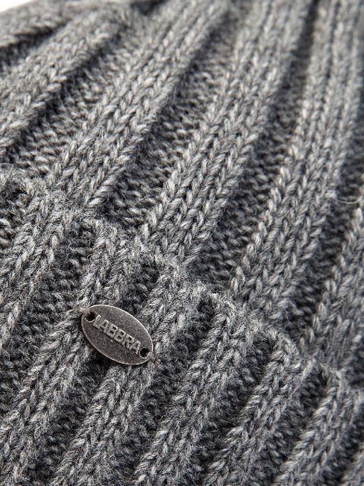 Шапка жен. шерсть+акр LB-BR55042 grey melange - Labbra фото 11