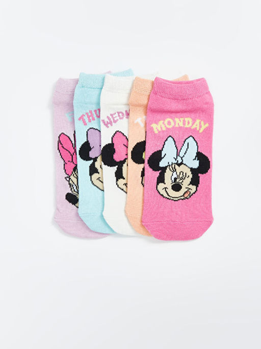 Носки для девочек 5 шт с принтом Minnie Mouse