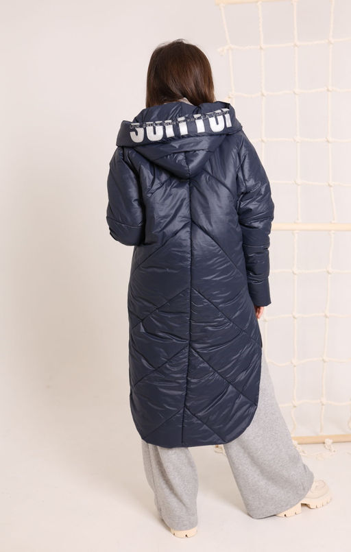 Пальто AMORI 2140 темно-синий  фото 2