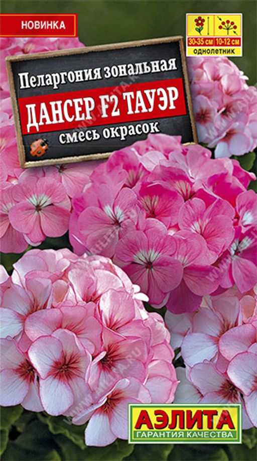 Пеларгония Дансер F2 Тауэр, смесь сортов