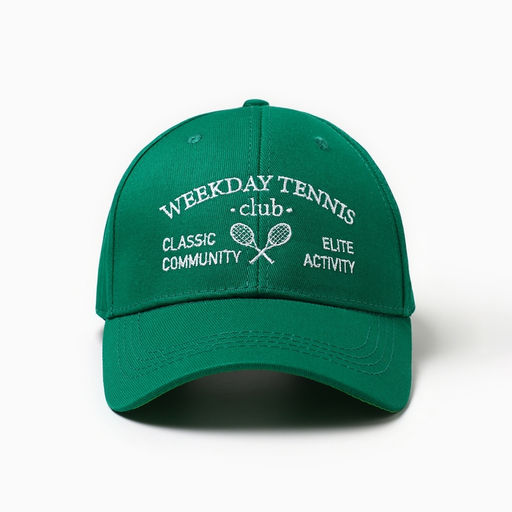 Кепка женская с вышивкой MIST Tennis, зелёная, размер 56-58