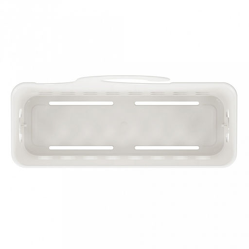 Контейнер навесной пластмассовый 24х9,5х26см, универсальный, с крючком, белый (Россия) - Домашняя мода фото 4