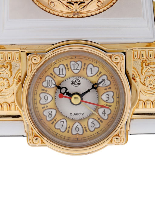 Часы-светильник "Ретро телефон", белый, с будильником, 28.5 х 18 х 18 см