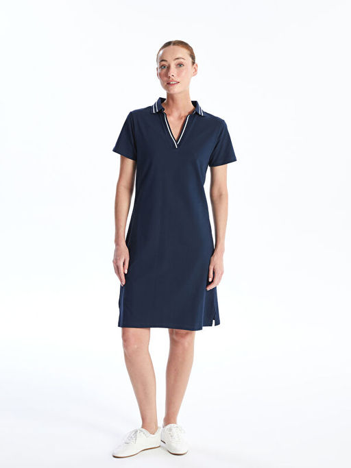 Polo Yaka Pike Elbise