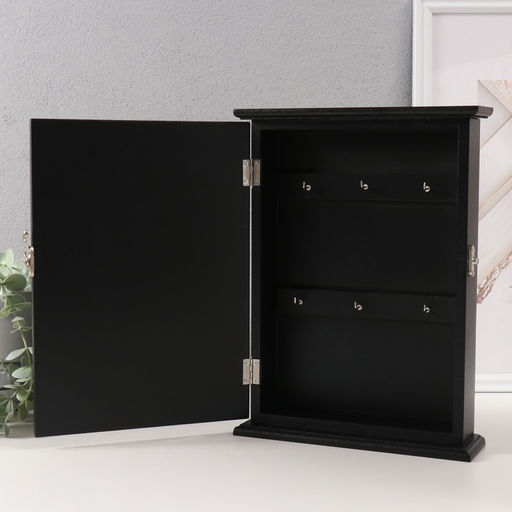 Ключница настенная Горы. Закат, дерево, 6 крючков, 6?22?30 см