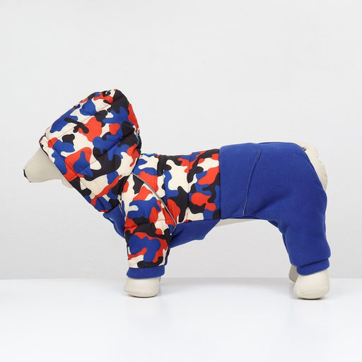 Комбинезон Go-Иди с утяжкой, размер 18 (ДС 40, ОГ 50, ОШ 38 см), синий/камуфляж - Simaland фото 4