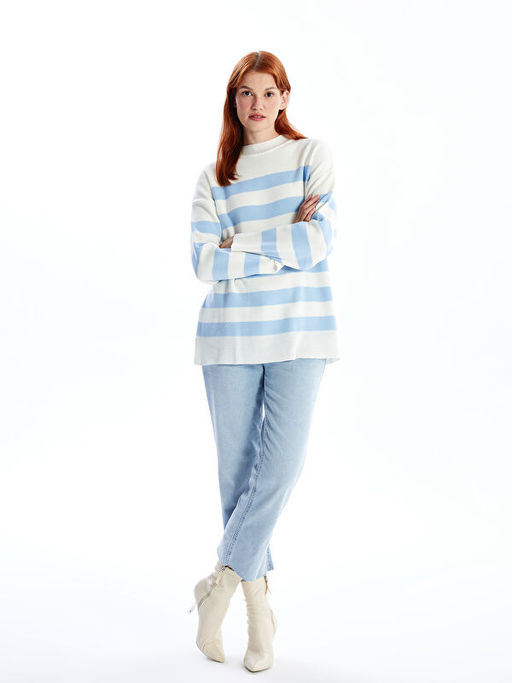 Bisiklet Yaka Kad?n Triko Kazak - Waikiki фото 4