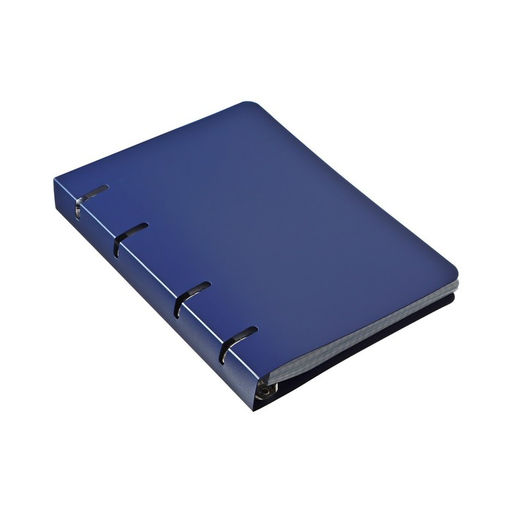 Тетрадь на кольцах, в клетку, 120 листов Синяя, пластиковая обложка, блок офсет - Calligrata фото 2