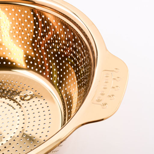 40727 Дуршлаг 28 см золотой MB (х90) - Mayer&boch фото 2