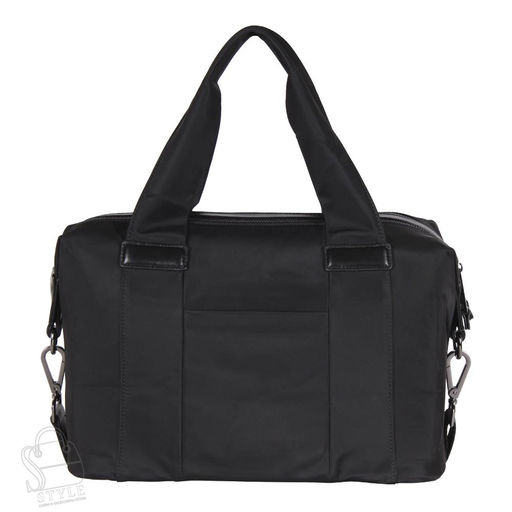 Сумка дорожная кожаная 916136-60M black Polina&Eiterou в Новосибирске