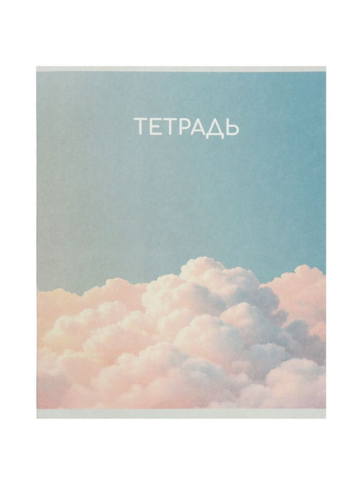 Набор тетрадей из 10 штук, 24 листа в линейку Calligrata «Облака», блок офсет, 5 видов