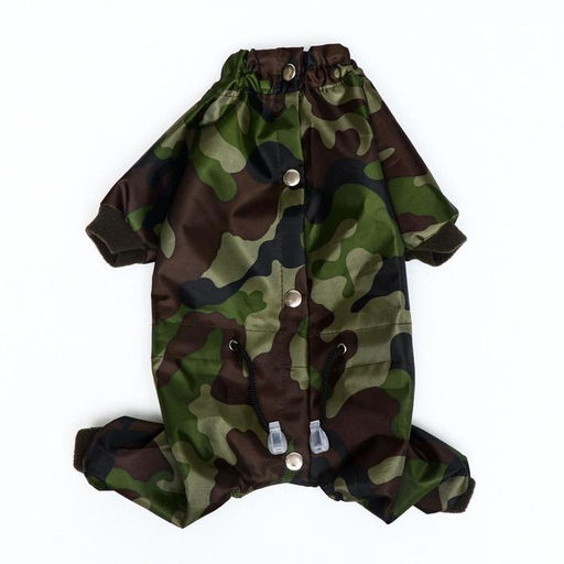 Комбинезон для животных, без подклада, XS (ДС 18-20, ОШ 24, ОГ 27-30), камуфляж - Пижон фото 8