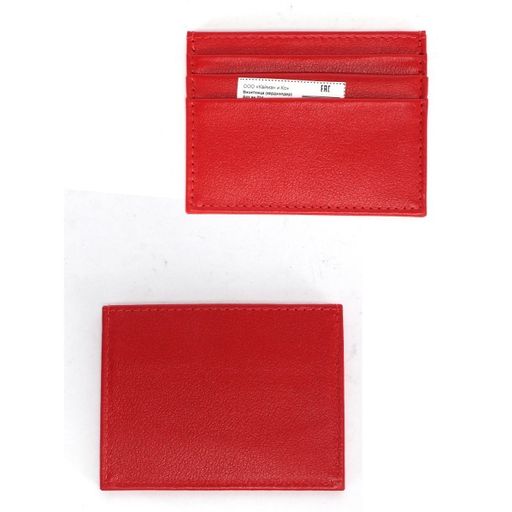 Визитница-кардхолдер Croco-ВК-214 н/к, 1отд, 3карм, алый орфей (206) 246700