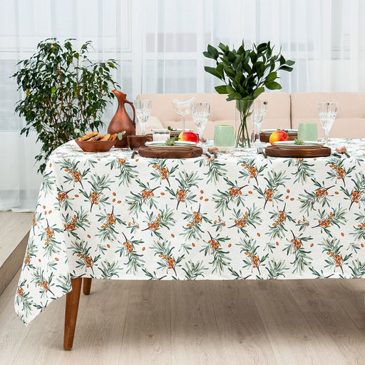 Скатерть Этель Berry garden 149?220 см, 100% хлопок, репс 210 г/м?