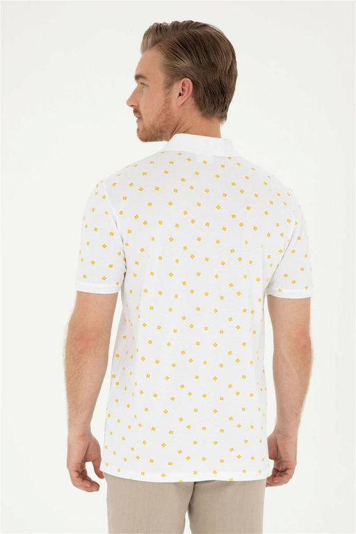 U. S. Polo Assn / Мужская шафрановая футболка - U.s. polo assn фото 5