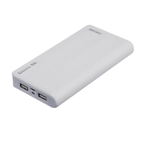 Внешний аккумулятор Luazon PB-01, 7200 мАч, 2 USB, 1/2.1 А, фонарик, белый - Luazon home фото 3