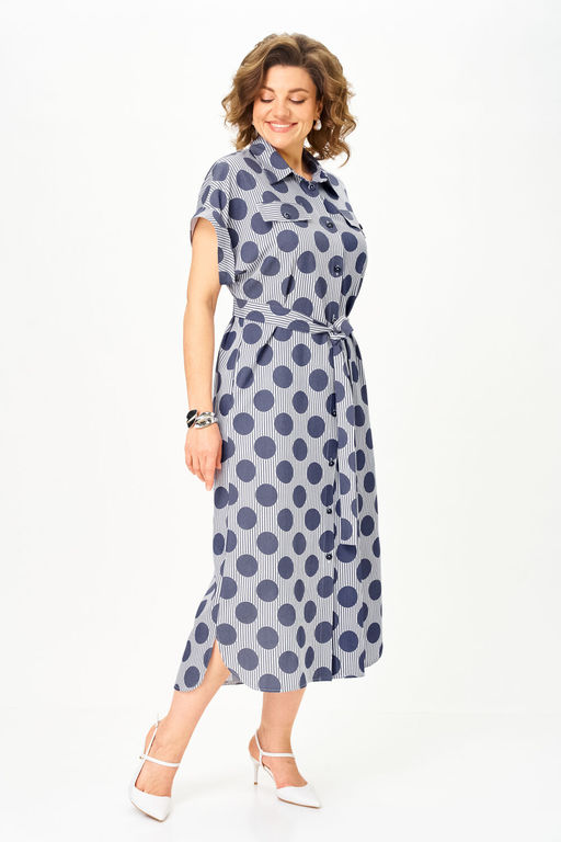 Платье Michel Chic 993/3 крупный горох фото 3